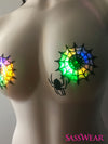 black widow spiderweb light up costume by sasswear